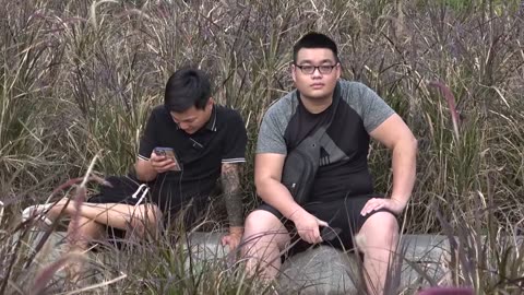 casual walk erupts with silly action downtown viet