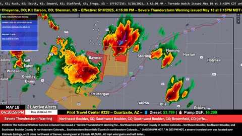 : 🌪️ TORNADO WARNING – NORTHEAST COLORADO | MAY 18