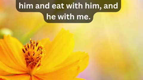 Journey of faith and spiritual growth Revelation 3:20 Daily Bible Verse