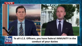 Stephen Miller has a MESSAGE for ICE Agents and people who want to HARM them!