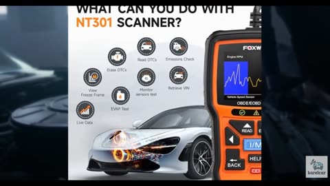 FOXWELL NT301 OBD2 Scanner Live Data Professional Mechanic OBDII Diagnostic Cod