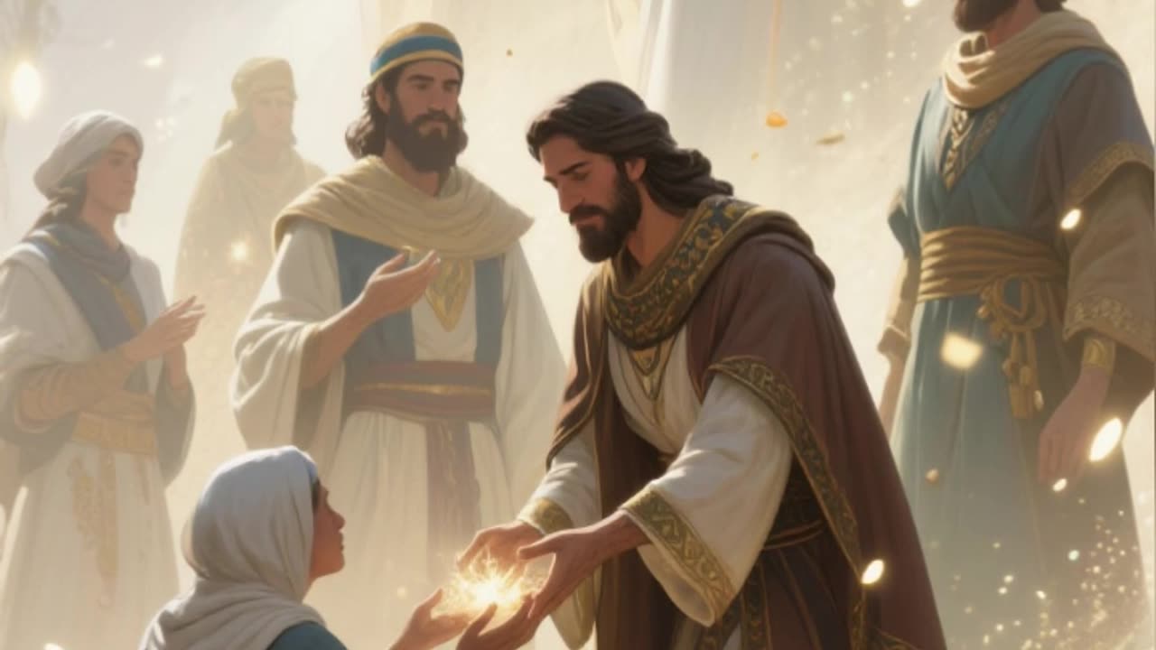 Jesus washed their feet.