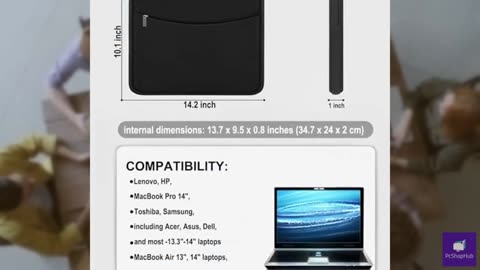 Laptop Sleeve Case 14 inch, Shockproof Protective Laptop Cover Briefcase Carryin