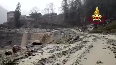 Severe storm causes landslides, widespread flooding in Italy
