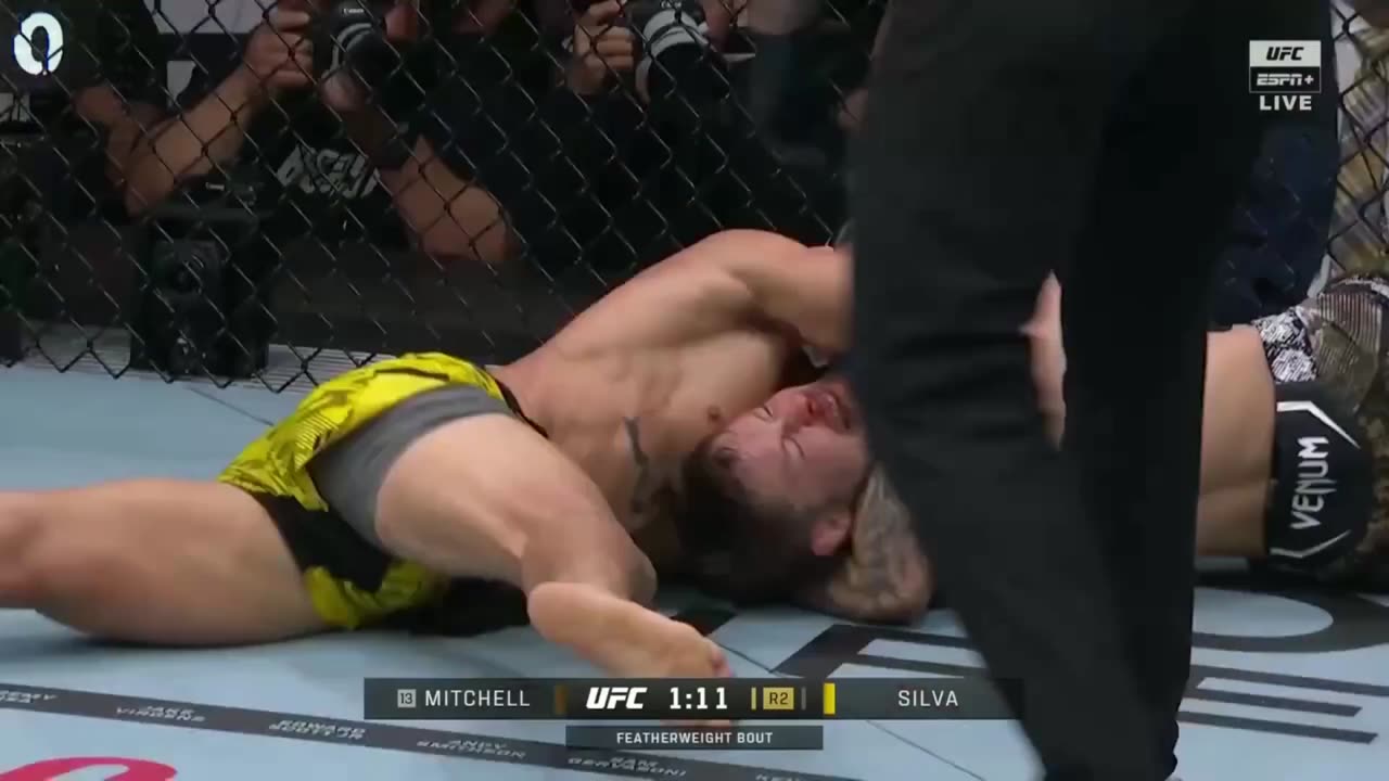 Got put down and tapped like a dog - Jean Silva chokes out Bryce Mitchell at UFC 314