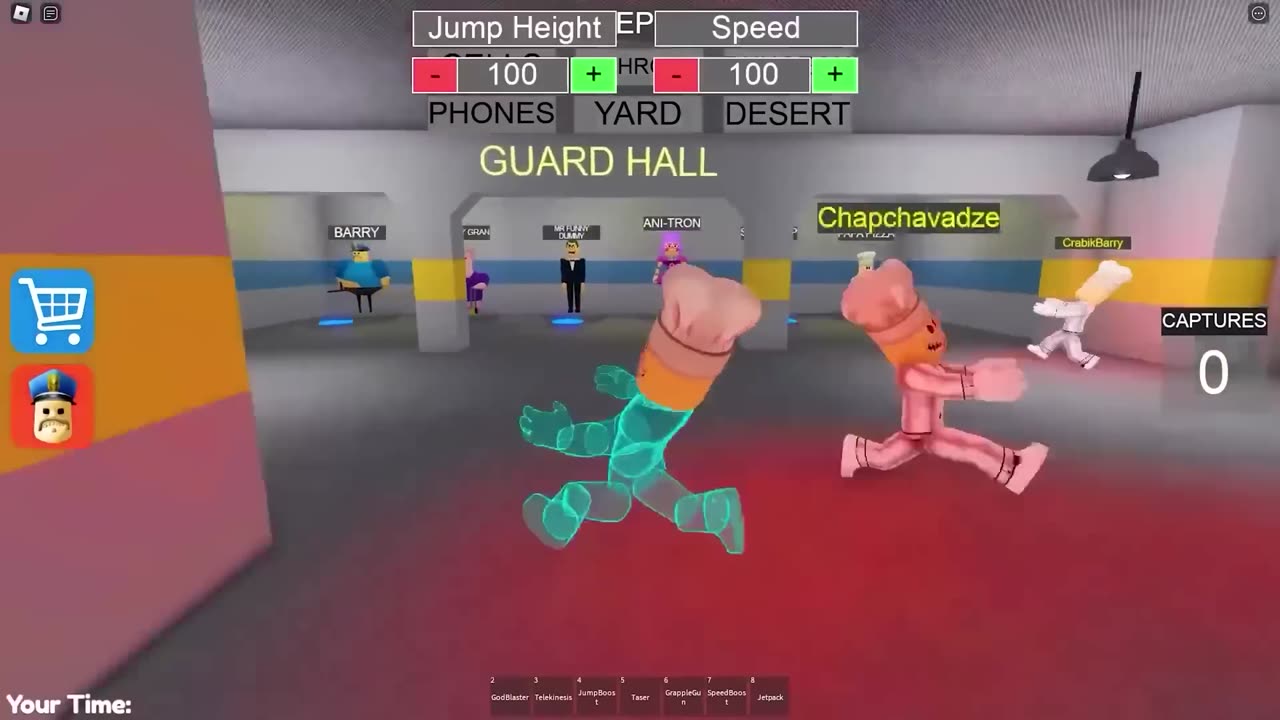 Escaping from a BARRY'S PRISON RUN! And BECAME a LOT OF PRISONER PLAYERS