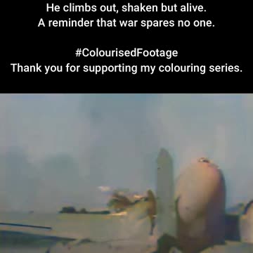 Lightning Down US Pilot Crash Lands P-38 After Dogfight #ColourisedHistory