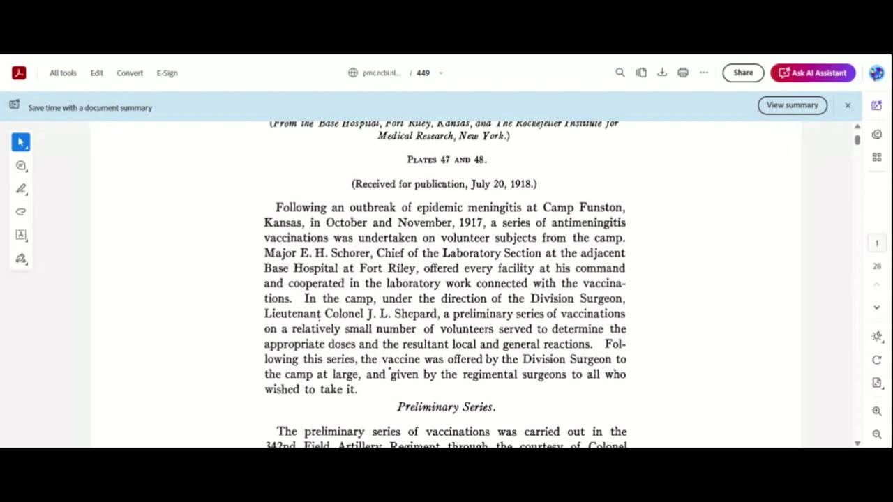 Spanish flu was another vaccine experiment by the Rockefeller Institute