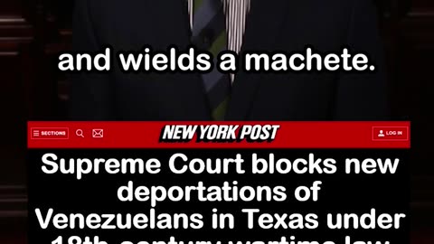 Supreme Court blocks new deportations of Venezuelans in Texas under the Alien Enemies Act