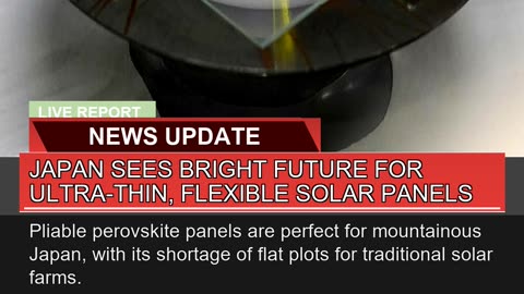 Japan Sees Bright Future for Ultrathin Flexible