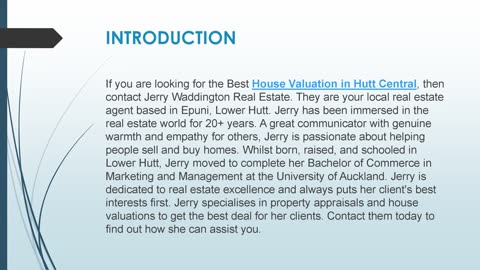 Best House Valuation in Hutt Central