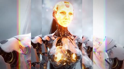 Blond barbie humanoid