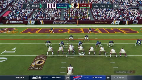1964 REDSKINS VS Madden 21 I Franchise SEASON 1 WEEK 9 , 1964 REDSKINS VS NEW YORK GIANTS
