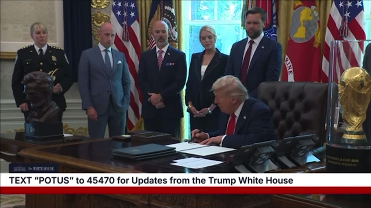 President Trump Signs Executive Order to Prosecute People Who Burn American Flags