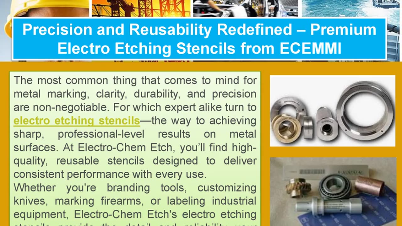 Premium Electro Etching Stencils from ECEMMI