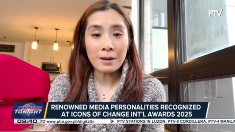 IOC International Press Freedom Awards segment during the Icons of Change International Awards 2025