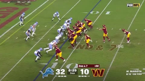 😂 President Trump calls the play by play at the Commanders Lions game. 🏈