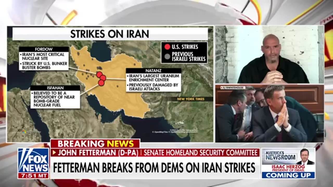 Fetterman rips calls for impeachment after Iran strikes_ 'That's not going anywh