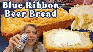 Blue Ribbon Beer Bread - Quick Yeast Bread - Effortless No Knead No Wait - The Hillbilly Kitchen