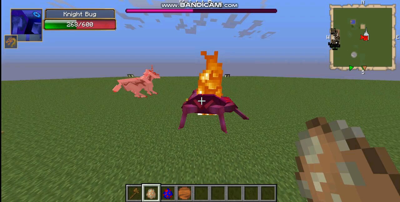 Minecraft mob battle Kirin vs nightmare