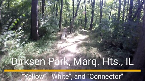 Everett McKinley Dirksen Park MTB trail - "Yellow", "White", and "Connector"