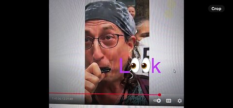Eli Protest, the blue whistle in my face and had blue/purple on