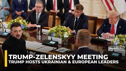 Ukraine peace talks: Trump sits down with European leaders at the White House