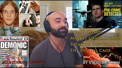 Psy-Op Chaos, Market Crash Signal, Palantir Pre-Crime & The Digital Cage | EyesIsWatchin