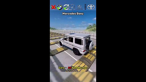 Cars Vs 85 Speed bumps#RengeRover#Volvo#Mercedenz#Toyota