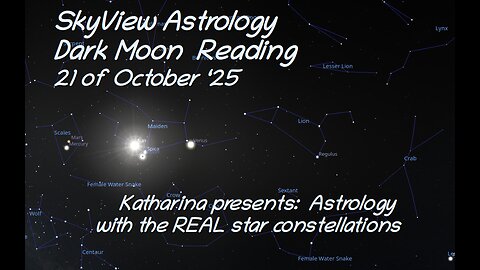 Dark Moon Reading for the 21st of October 2025