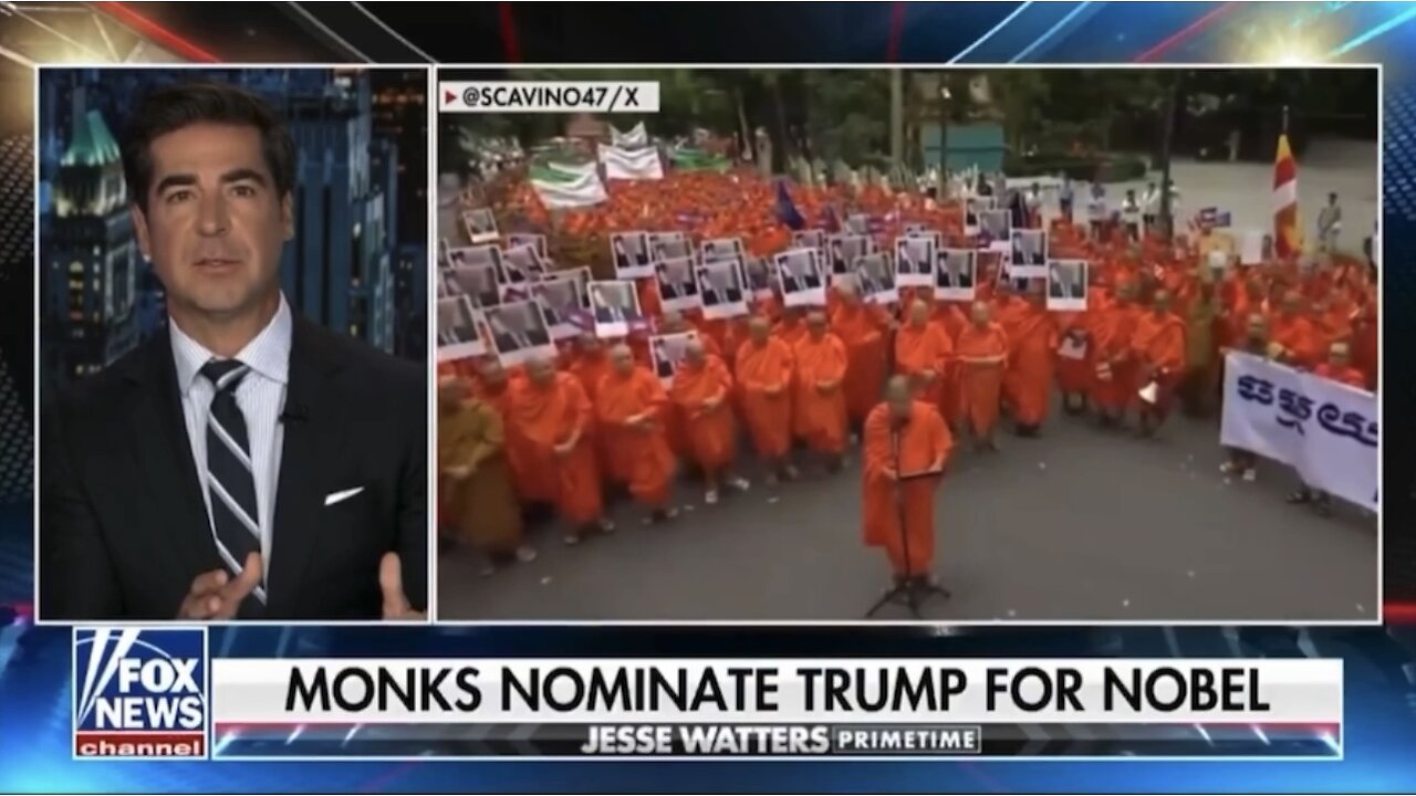 70 THOUSAND MONKS just NOMINATED President Trump for the NOBEL PEACE PRIZE