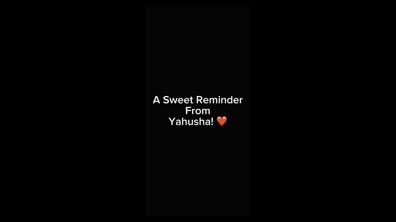 A Sweet Night Reminder From Yah ❤️