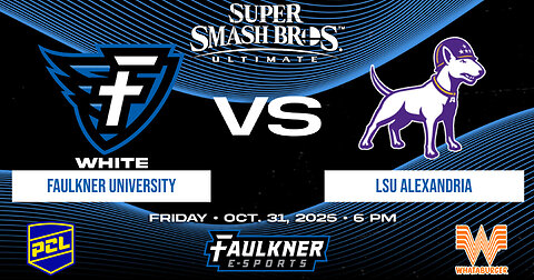 Smash Bros.- Faulkner White vs. LSU Alexandria (10/31/2025)