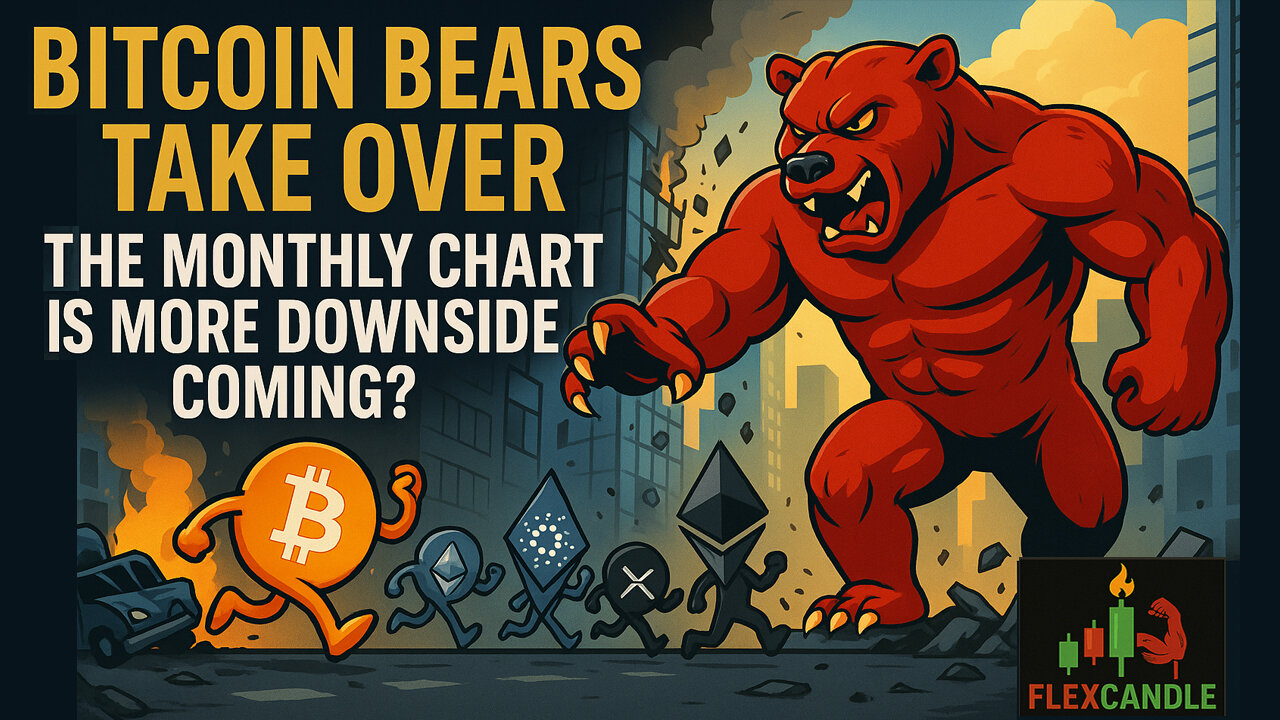 🚨 Bitcoin Monthly Close Warning: Tweezer Tops Signal More Downside? 📉 EP. 139