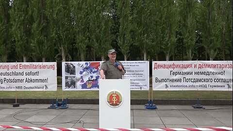 Was bedeutet Entnazifizierung von Deutschland? Tag des Sieges Berlin-Treptow 9. Mai 2025