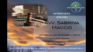 Le interviste di Traterraecielo - Avvocato Sabrina Macciò