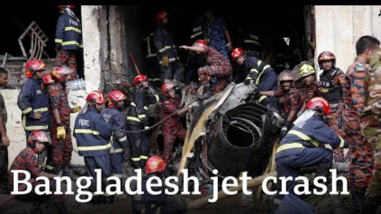 At least 19 dead after air force jet crashes into Bangladesh school