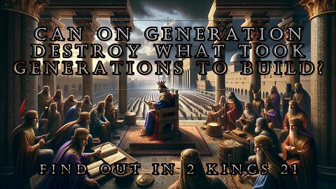 Can One Generation Destroy What Took Generations To Build?