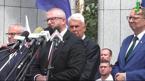 Grzegorz BRAUN: Żydzi kłamią - oszczerstwa na temat Polski! Konferencja Prasowa podSejmem 23.07.2025