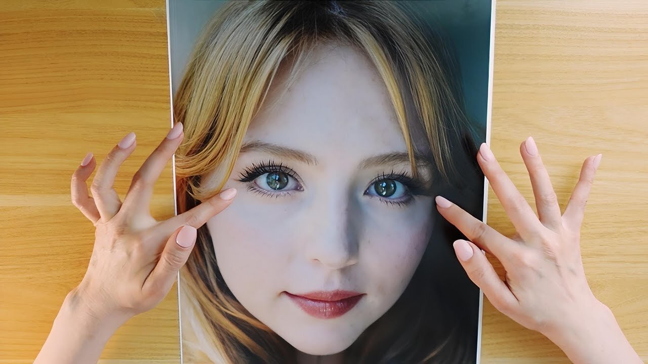 Gentle Whispering ASMR ~ ✨ Tracing Beautiful Faces ✨️ ASMR Face Touching, Compliments