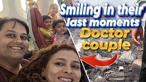 Last moments: Doctor couple, their 3 kids took smiling selfie moments before Air India crash. 