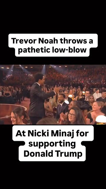 Trevor Noah throws a pathetic low-blow at Nicki Minaj for supporting Donald Trump.