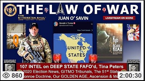 Juan O’Savin Reveals: Tina Peters, Venezuela, [DS] Election Ops, 51st State, Law-of-War & Silver 12/08/25 ~ by THE SOVEREIGN SOUL Show