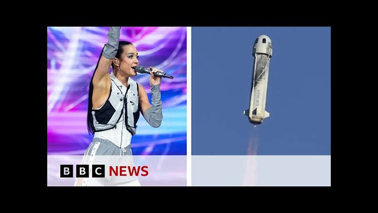 Katy Perry set for space with all-women crew on Blue Origin rocket | BBC News