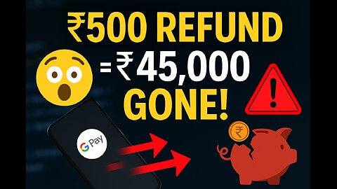 ₹500 Refund Request = ₹45,000 GONE! | Real UPI Scam Story 😱😱😱💥💥