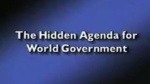 The Hidden Agenda For World Government, As Revealed By Congressional Investigator Norman Dodd