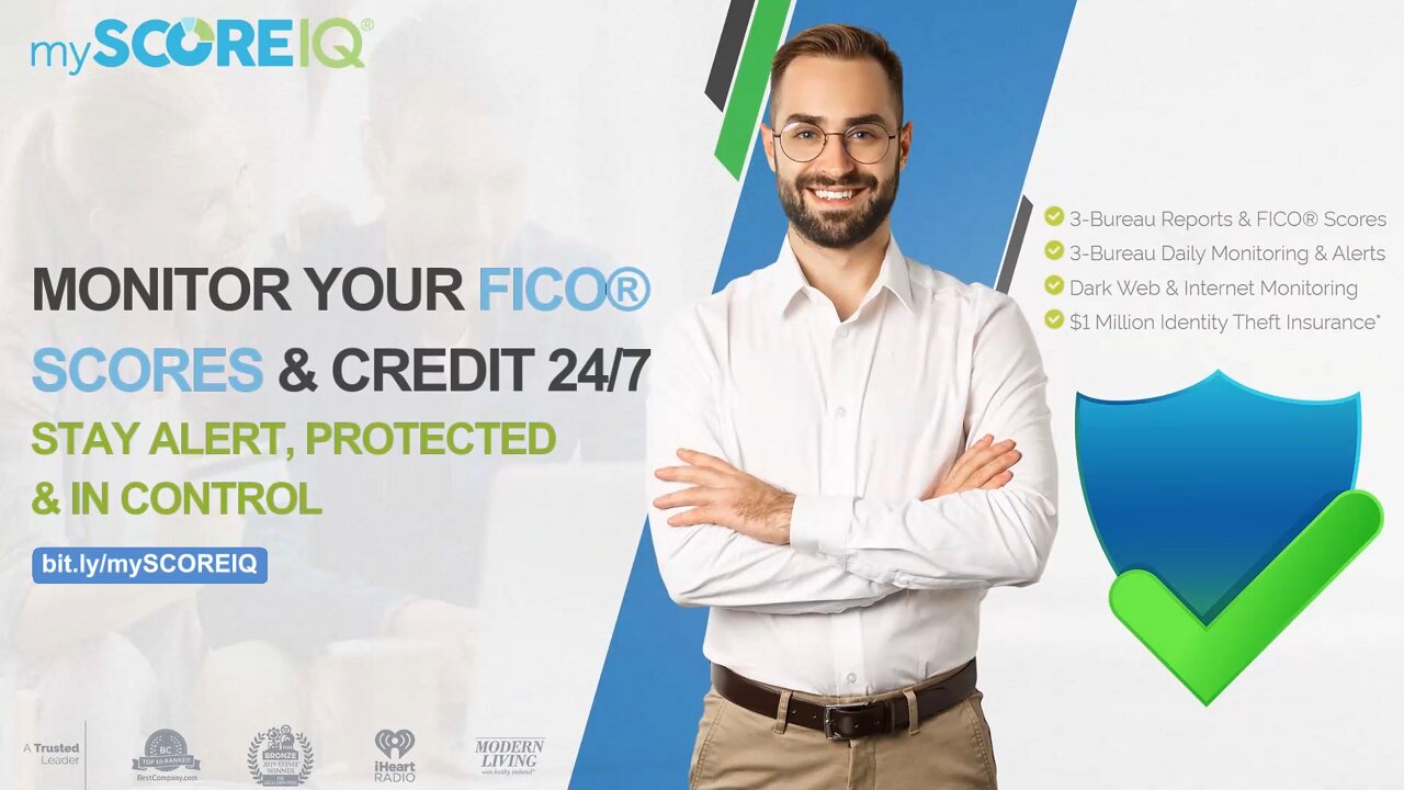 Monitor Your FICO® Scores & Credit 24/7 with MyScoreIQ – Stay Alert, Protected & In Control