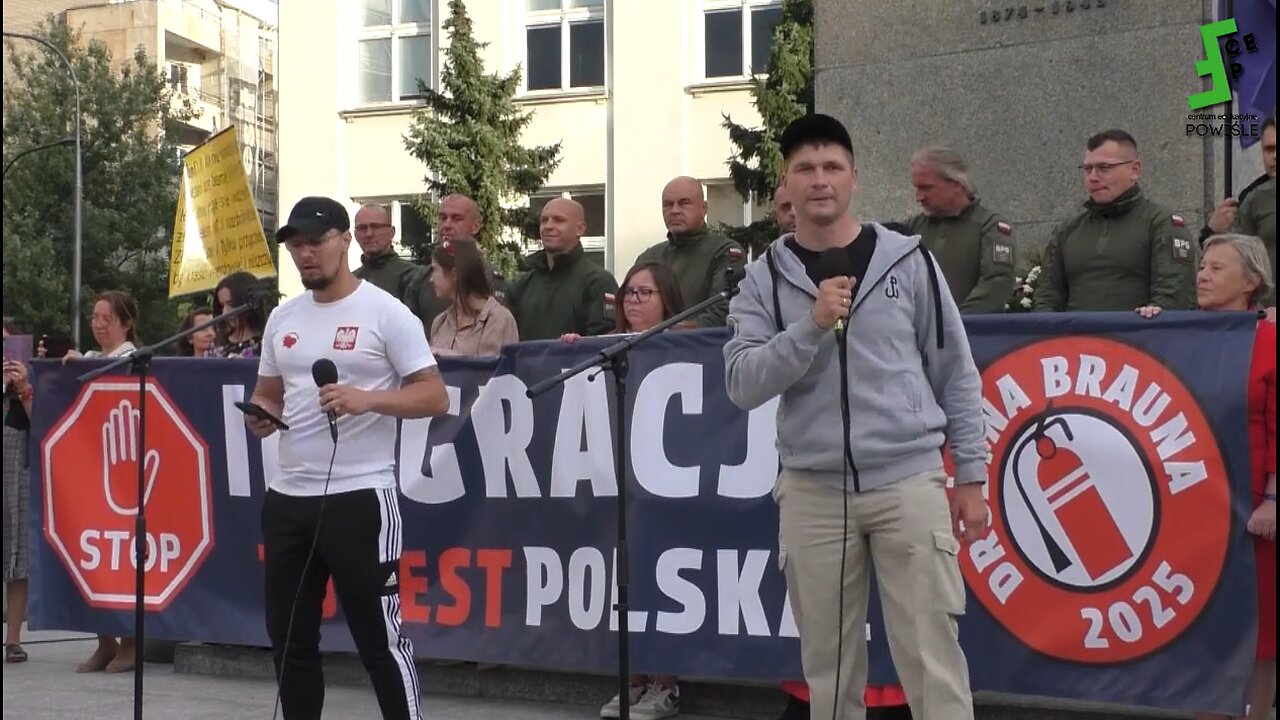 KARAT & Kidson: Nawijanie na starcie 2. Marszu Stop Masowej Imigracji - Warszawa 24.8.2025