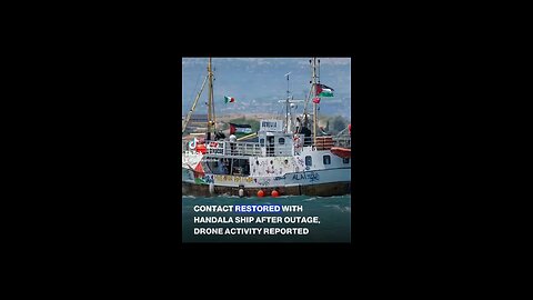 Handala ship coordinator says communication restored after brief outage. ✊🏽🔥🔥🔥