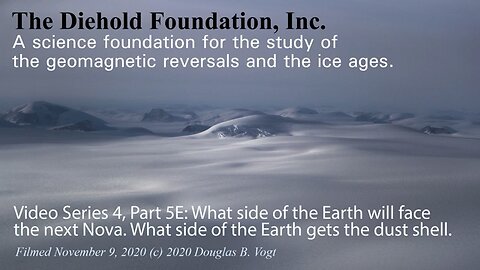Series 4, Part 5E, Which side of the Earth will face the sun when it novas & the dust shell.